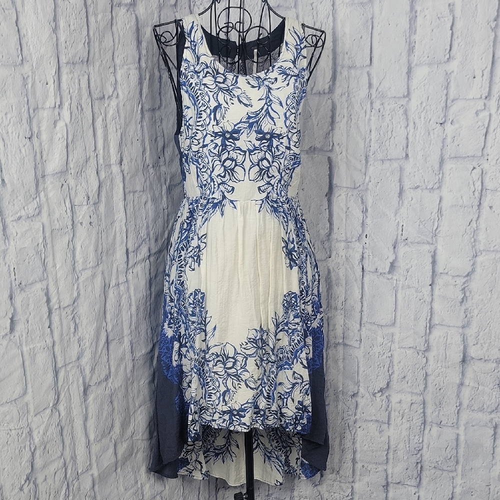 Free People Russian Plate Floral Embroidered Lace Fit & Flare Dress SP
